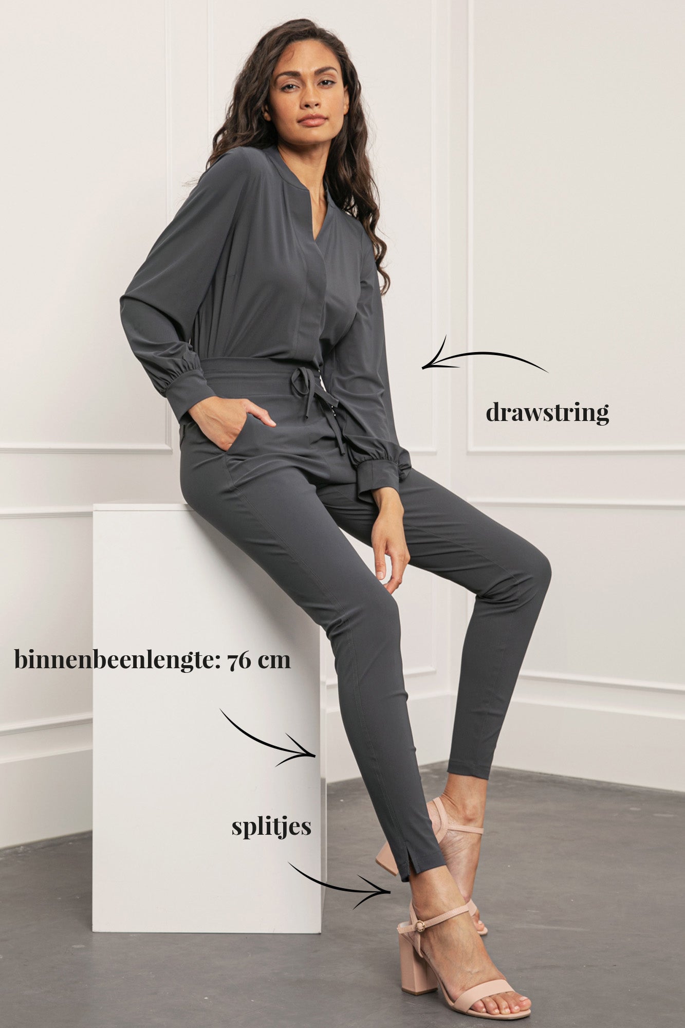 Studio Anneloes 94768 Stairdown trousers - black