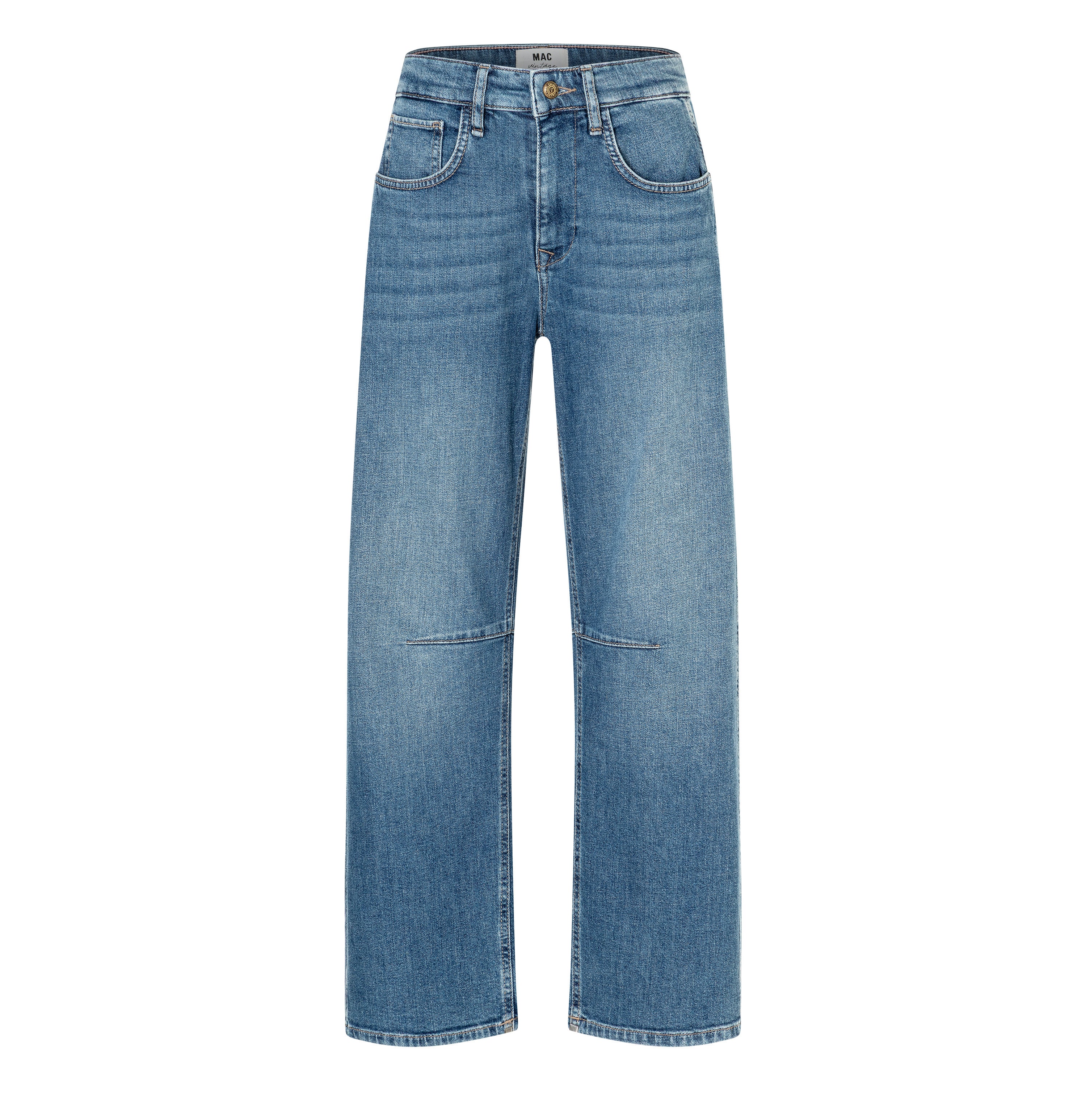 MAC 0333L 3126-90 OHIO Barrel Fit Jeans-MidBlueUsed