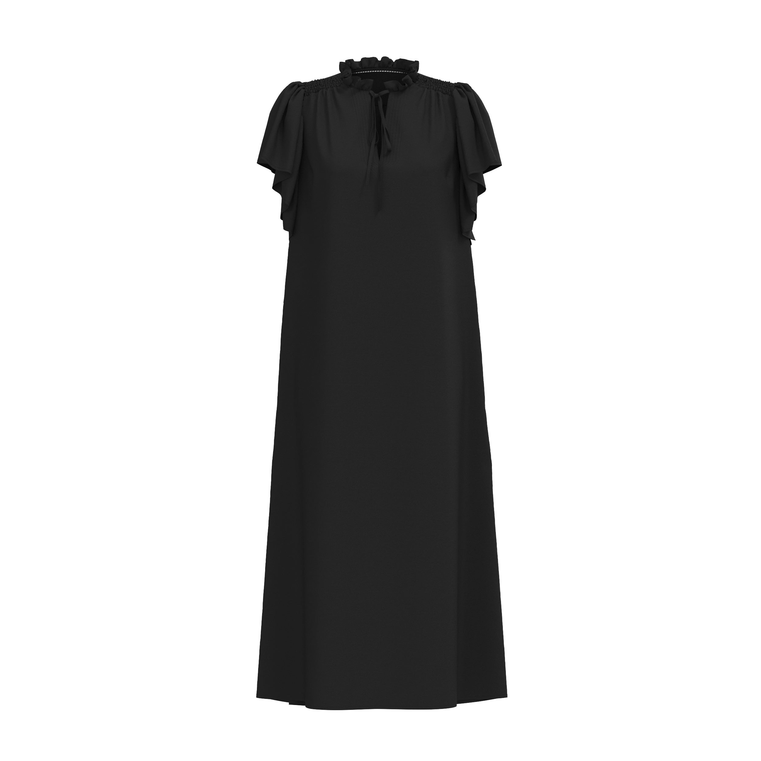 CO'COUTURE 504388 HeraCC SS Frill Dress - Black