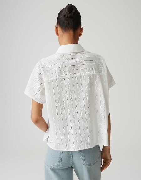 OPUS 10548814071423 Fydra Blouse met korte mouwen