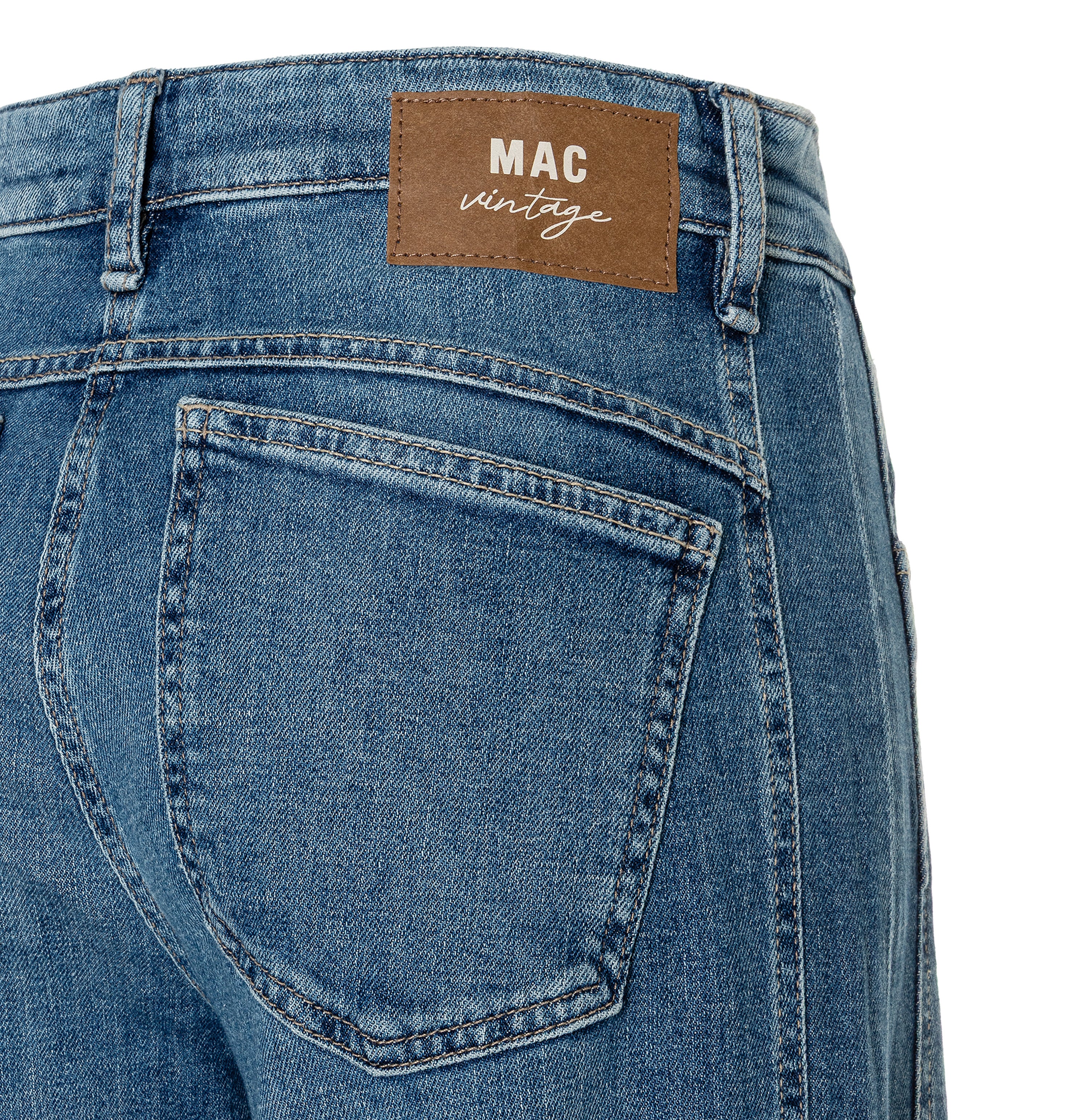 MAC 0333L 3126-90 OHIO Barrel Fit Jeans-MidBlueUsed