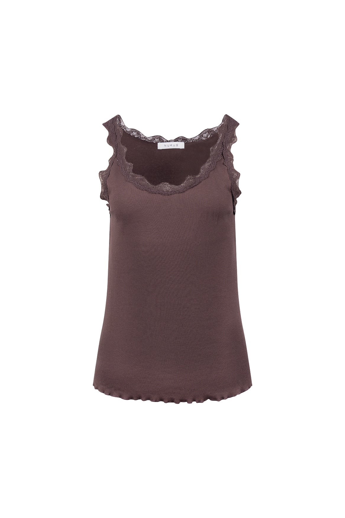 NUKUS NKF06003 Maddie Singlet Kant- Chocolate