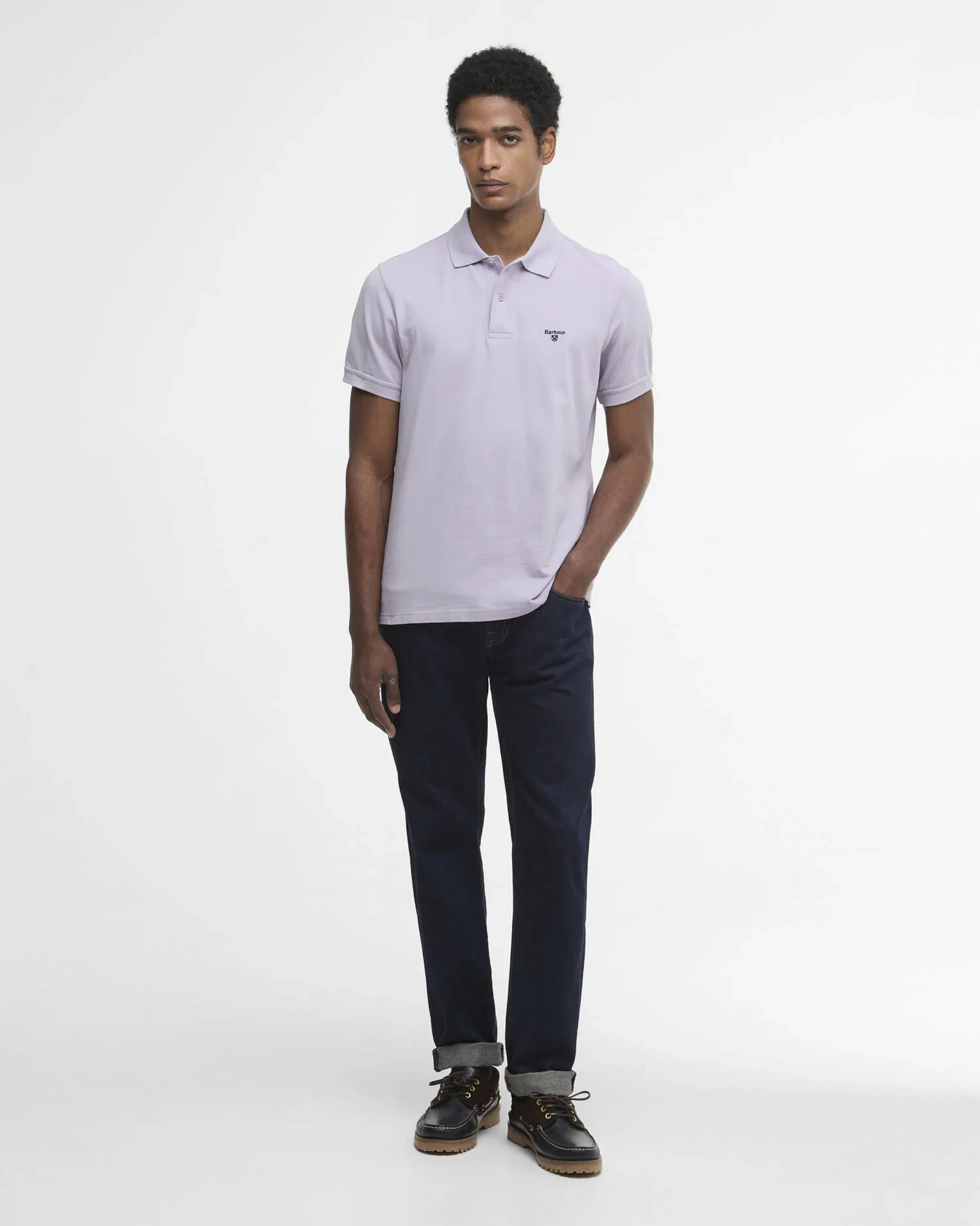 BARBOUR MML1367 Sports Poloshirt-Heather Mist