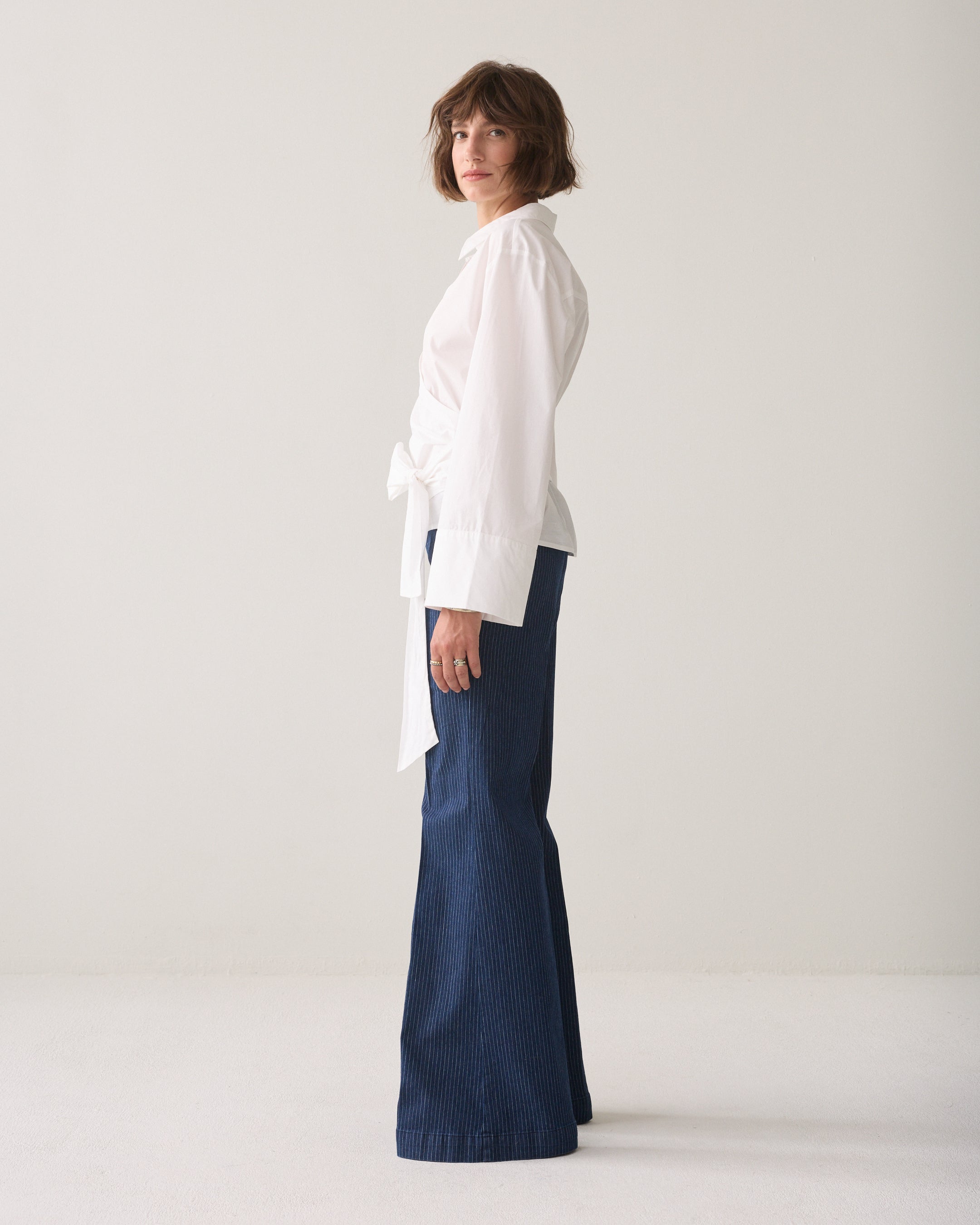 SUMMUM Wrapblouse crispy poplin 2s3517-12119-White