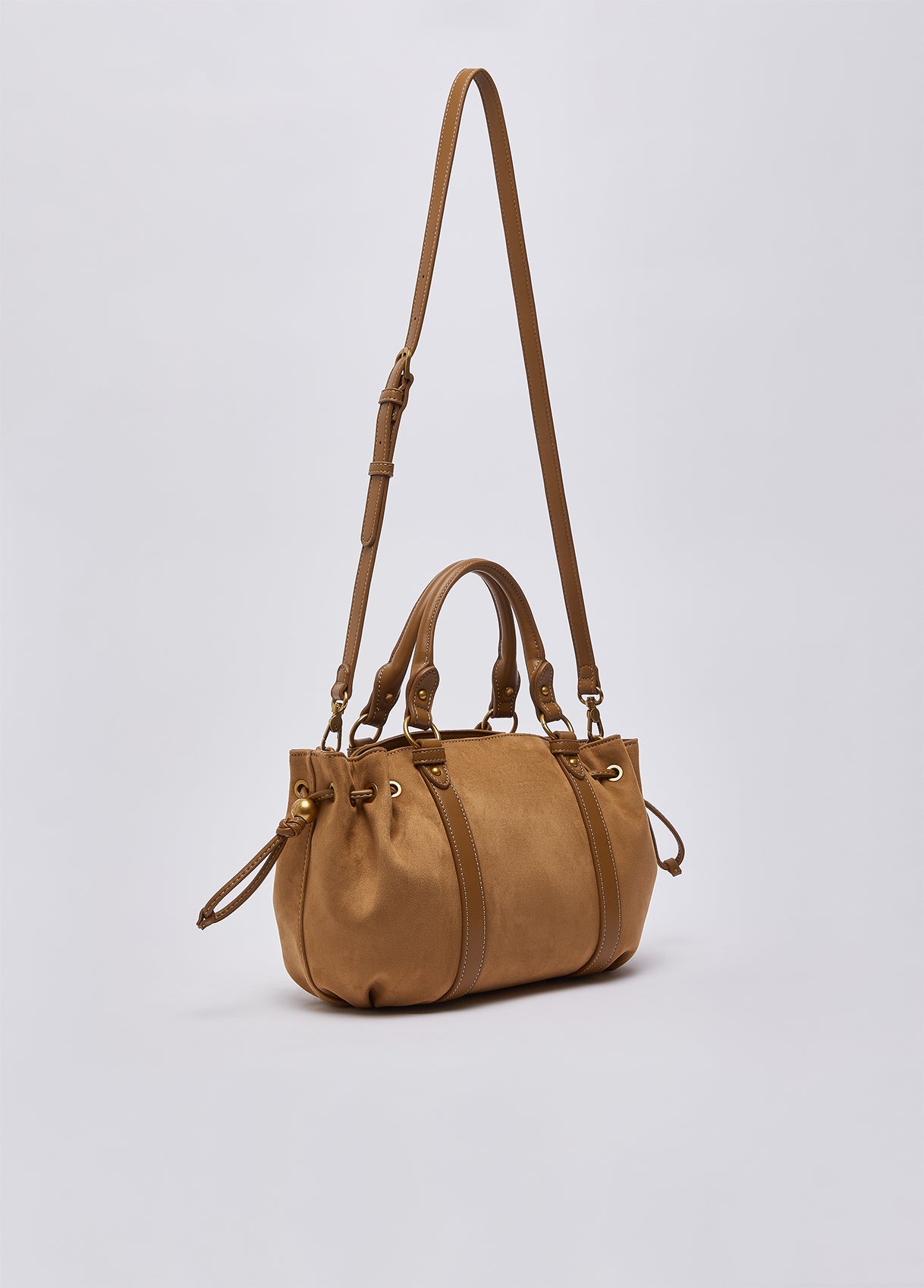 LIU JO AF6081T711A S Trunk Suede kleine handtas beige