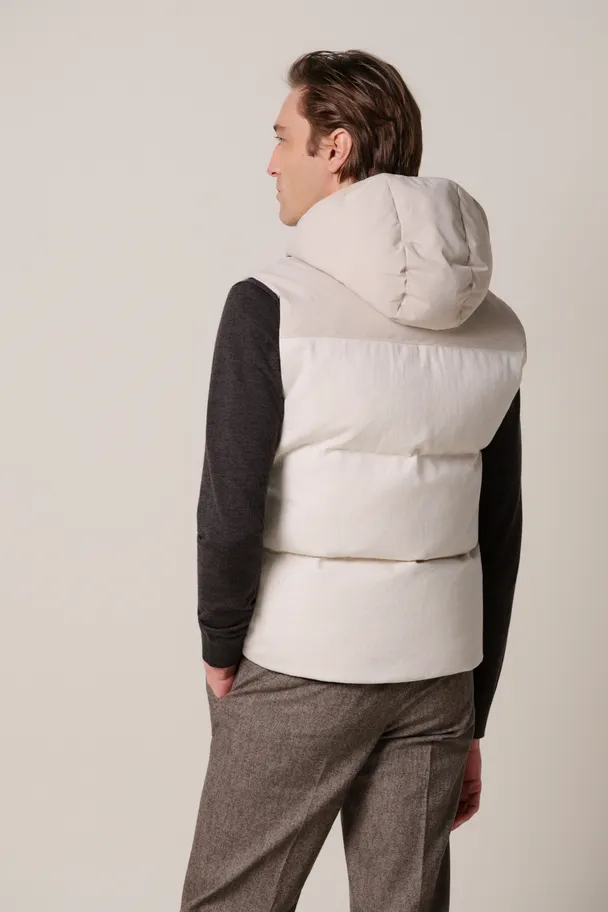 PROFUOMO PPXU30006B Hooded bodywarmer