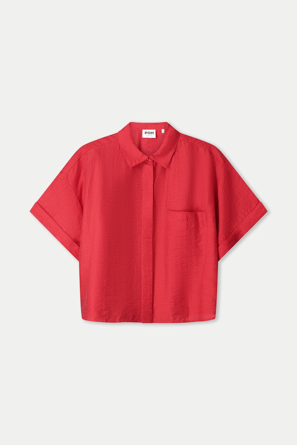 POM SP9582 BLOUSE-Bloom Red