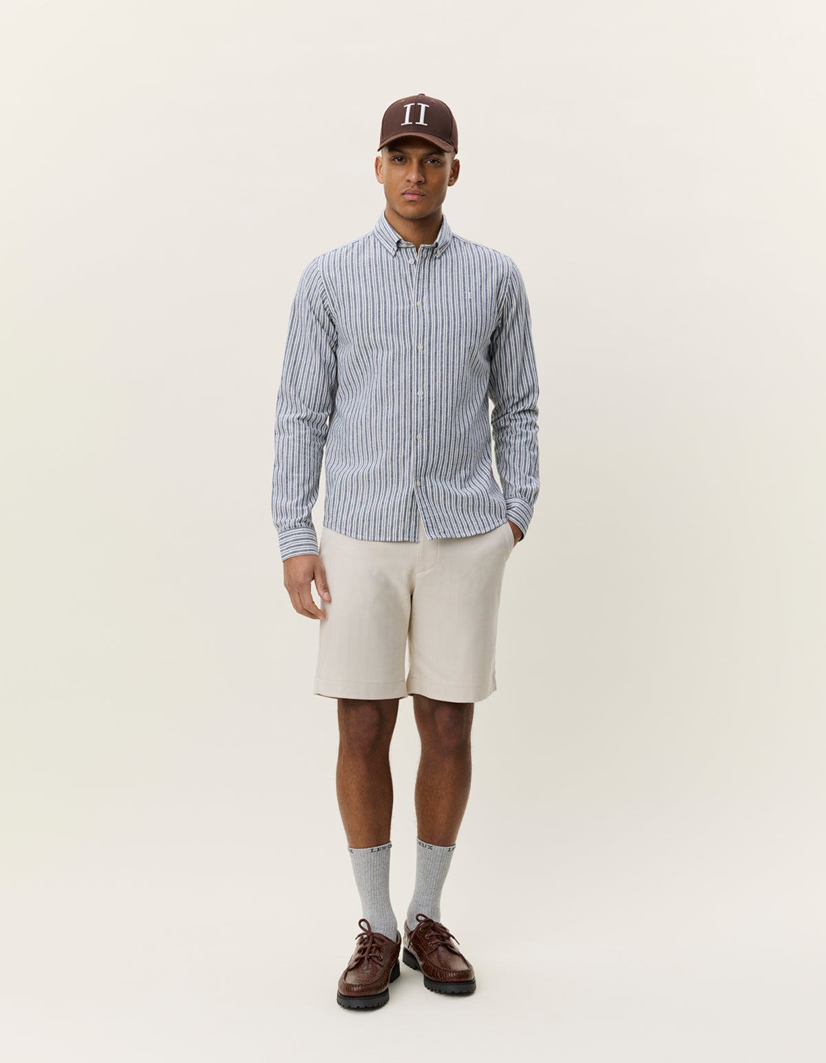 LES DEUX Drawstring Linen Short 1001863 - Light Sand