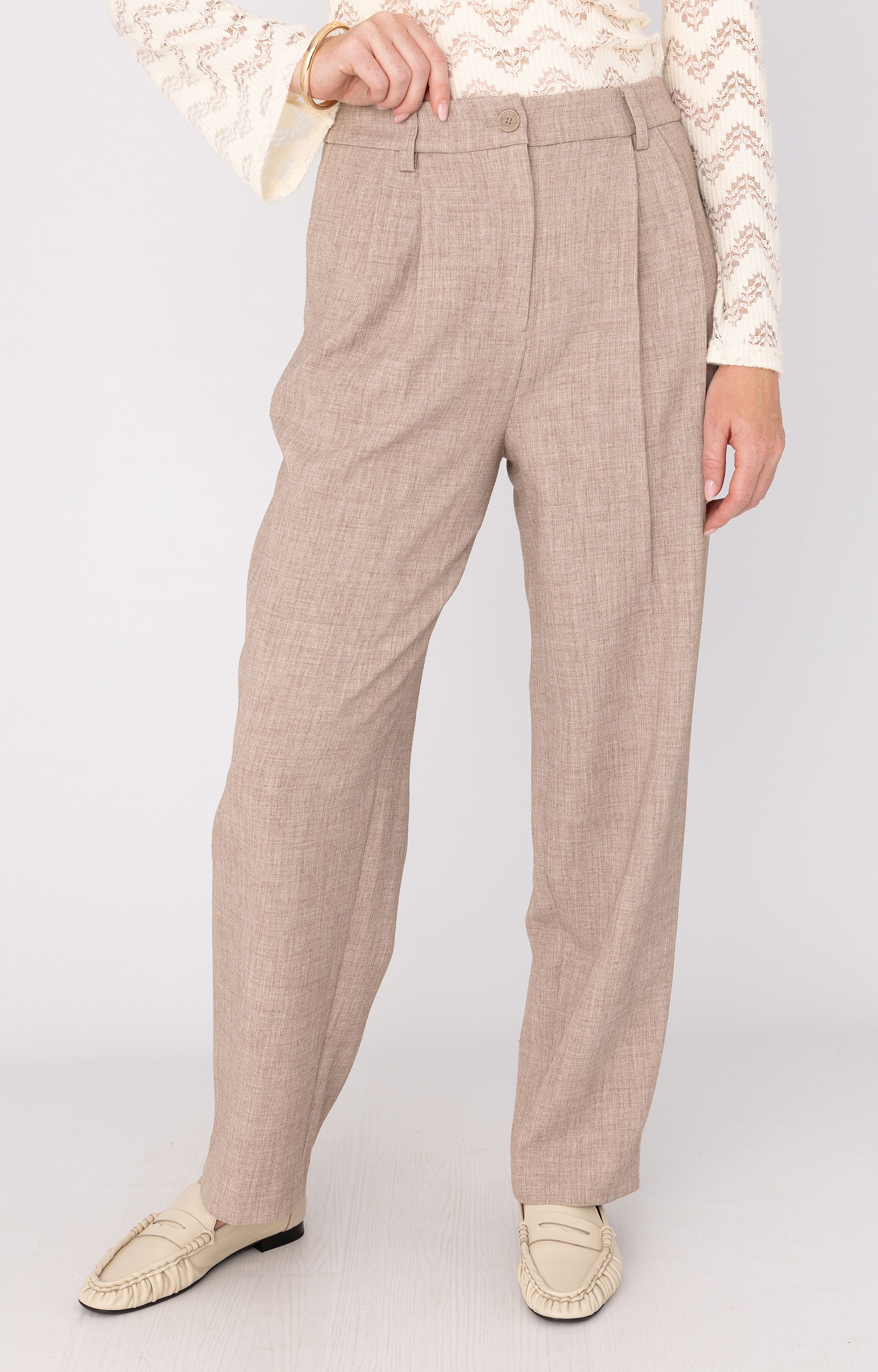 ANNA 61a02-03561 Pantalon met structuur