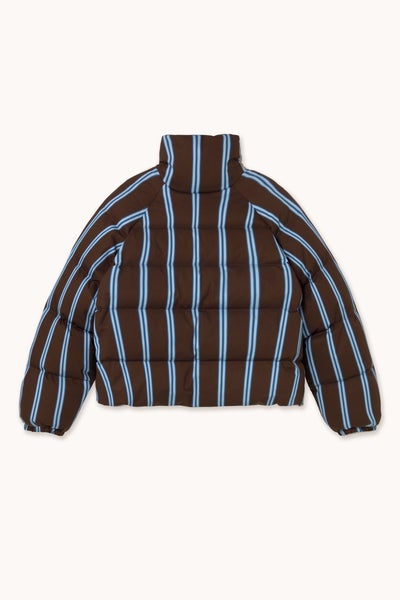 THE TINY BIG SISTER AW26-618 STRIPED SHORT JACKET