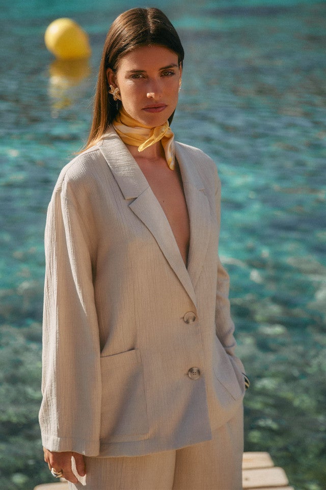STUDIO ANNELOES 12780 Petria linen look blazer