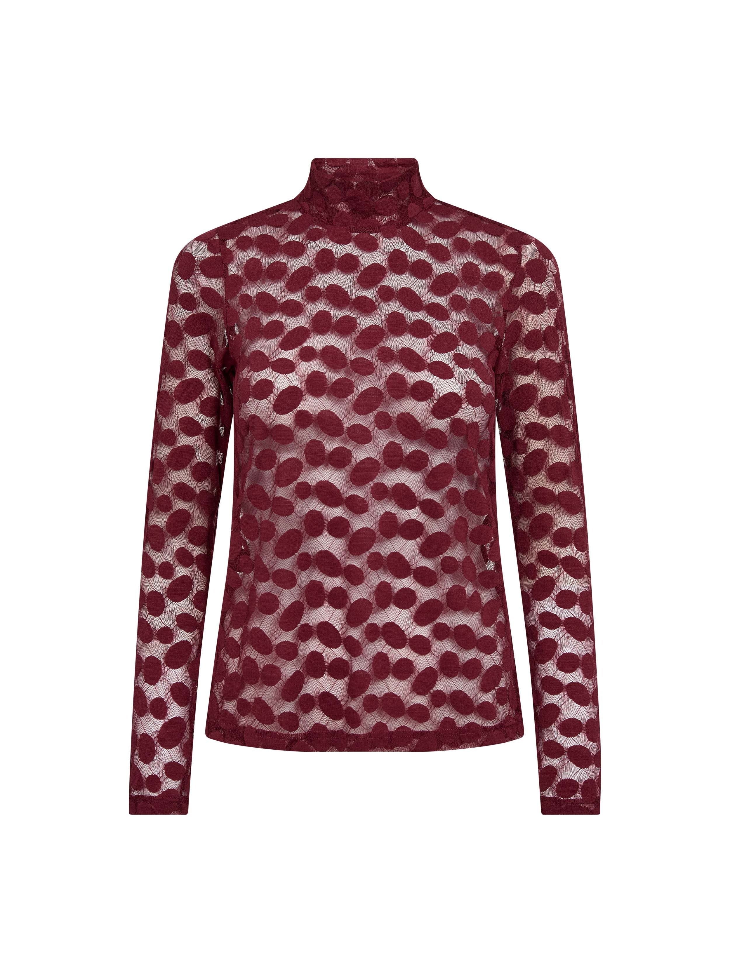 CO'COUTURE 500267 PenolaCC Turtle blouse-WineRed