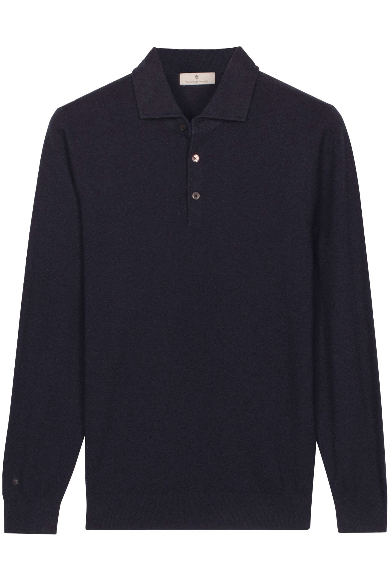 THOMAS MAINE Lange mouw Poloshirt 6183TM700 - navy