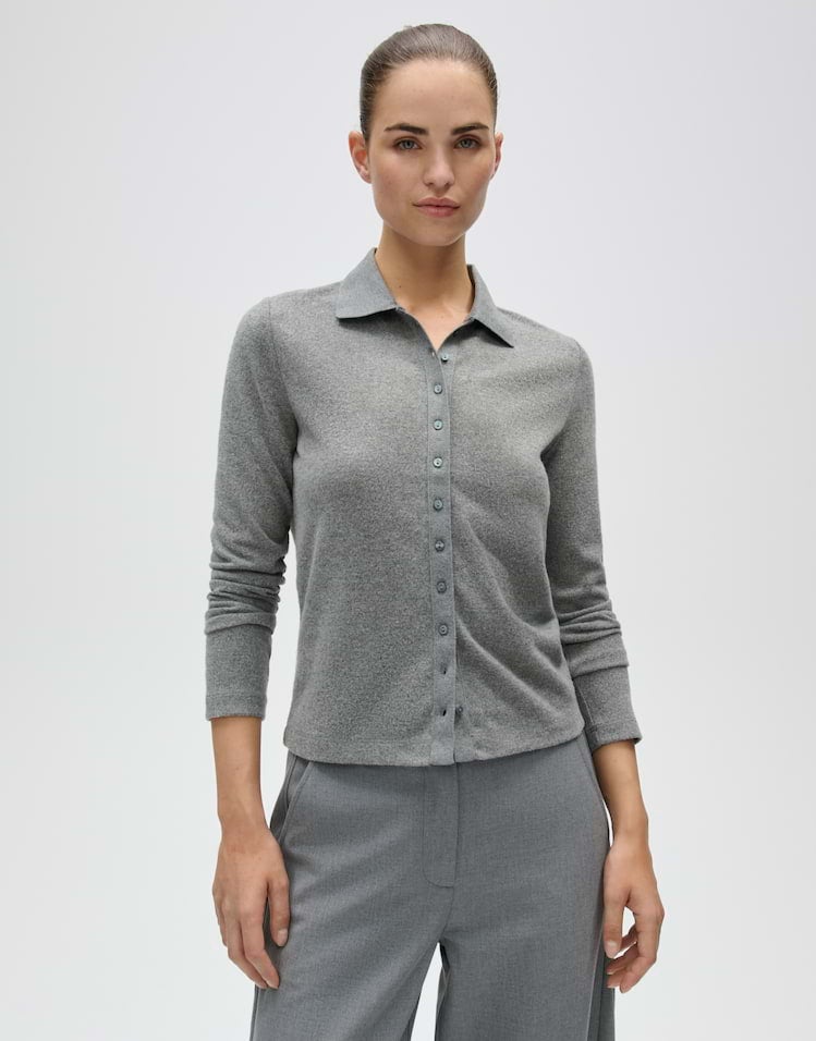 OPUS 1063765984106 Sugimi Poloshirt-quiet grey