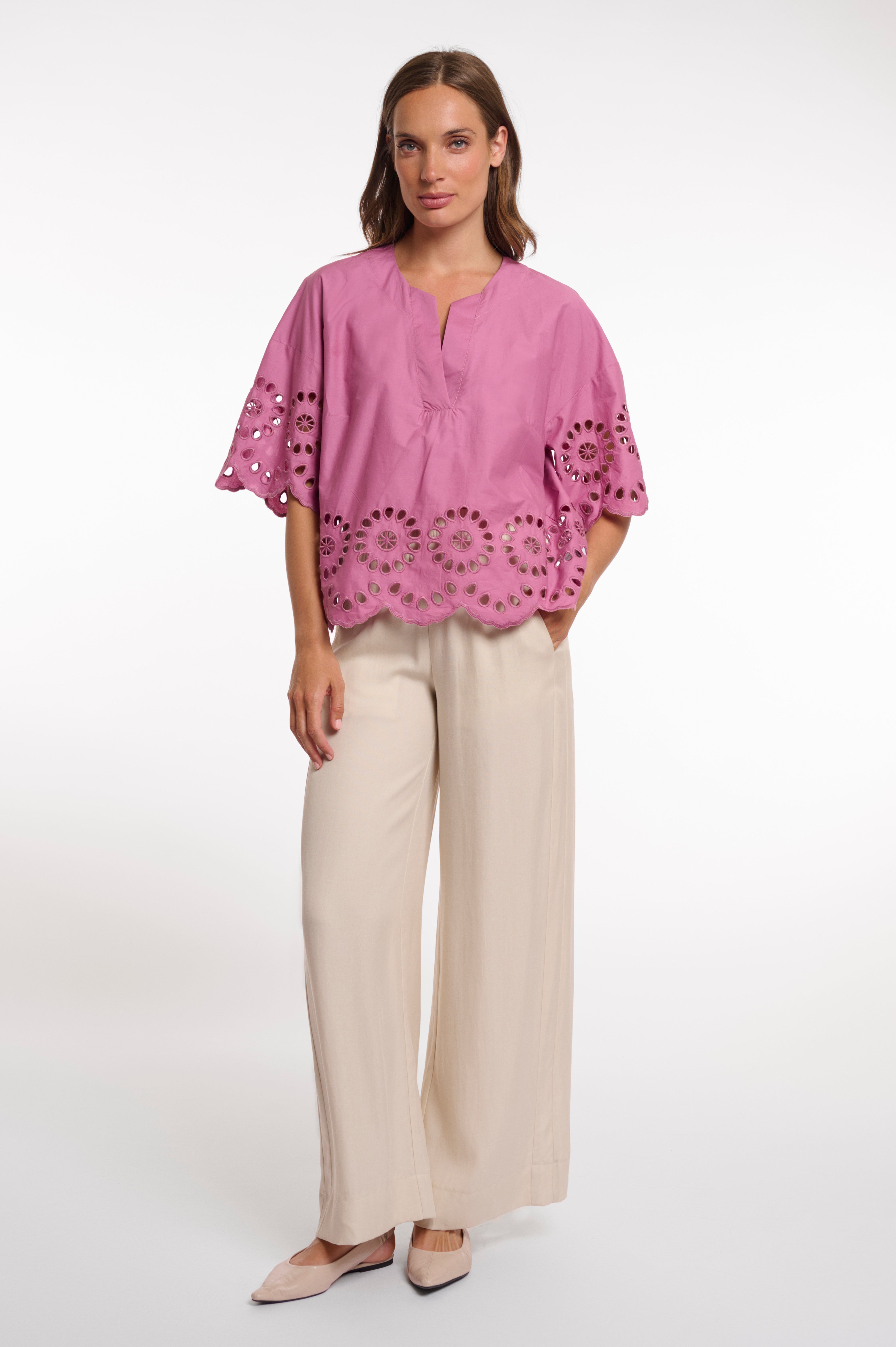 RINO & PELLE Trudy.7002623 Blouse Embroidery-orchid haze