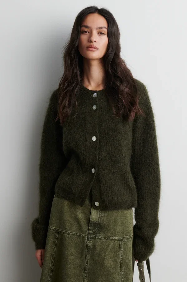 SECOND FEMALE 60126 Andrea KnitRib LS Cardigan