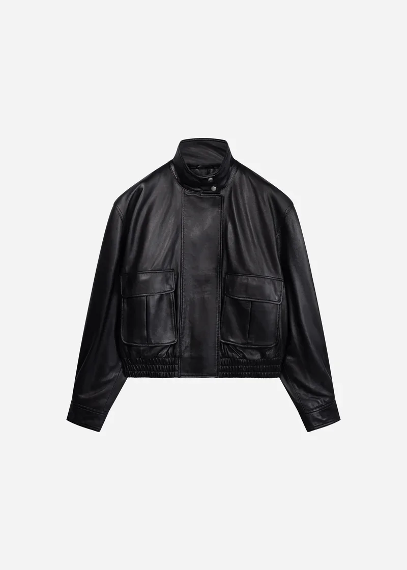 ARMA LEATHER 025L266004.01 Willow SheepSC Funnel Jacket