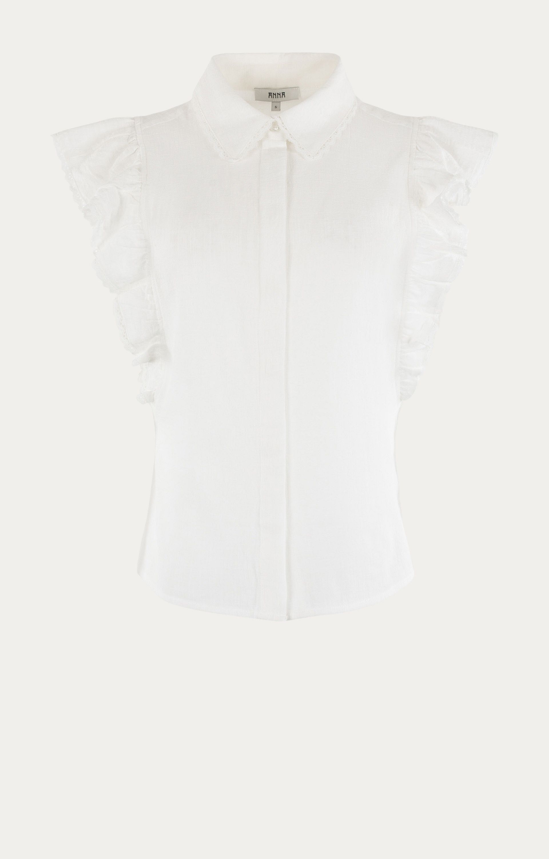 ANNA 17A05-03545 Blouse met ruffles