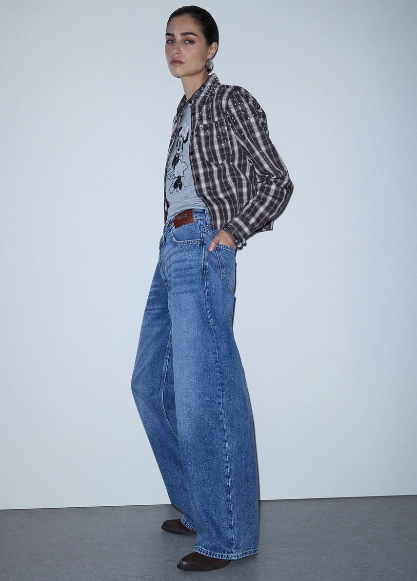 LIU JO UF6160D4854 Pant Straight Awry-Denim