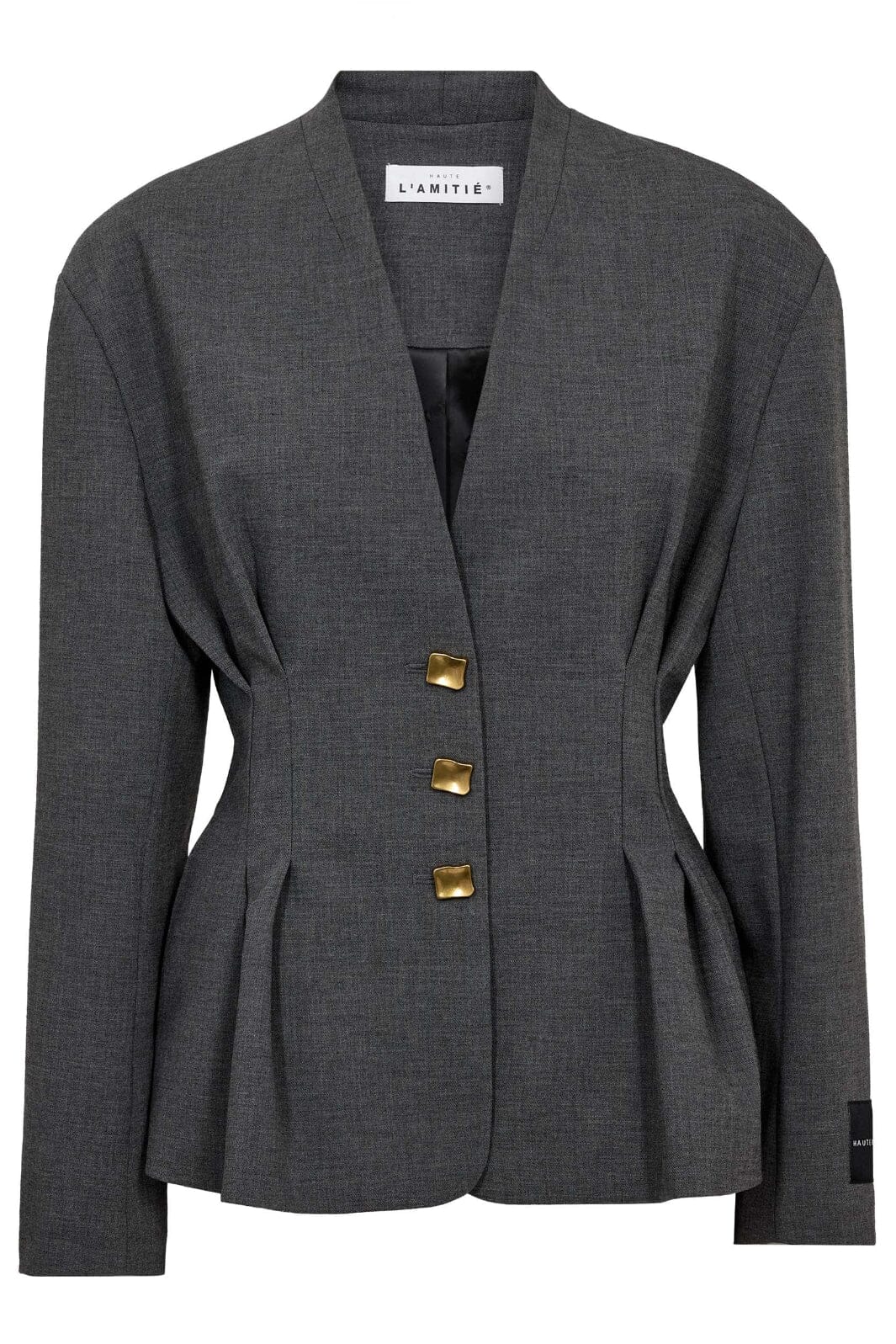 HAUTE L'AMITIE HL10669 Enna Waist Pleat Blazer