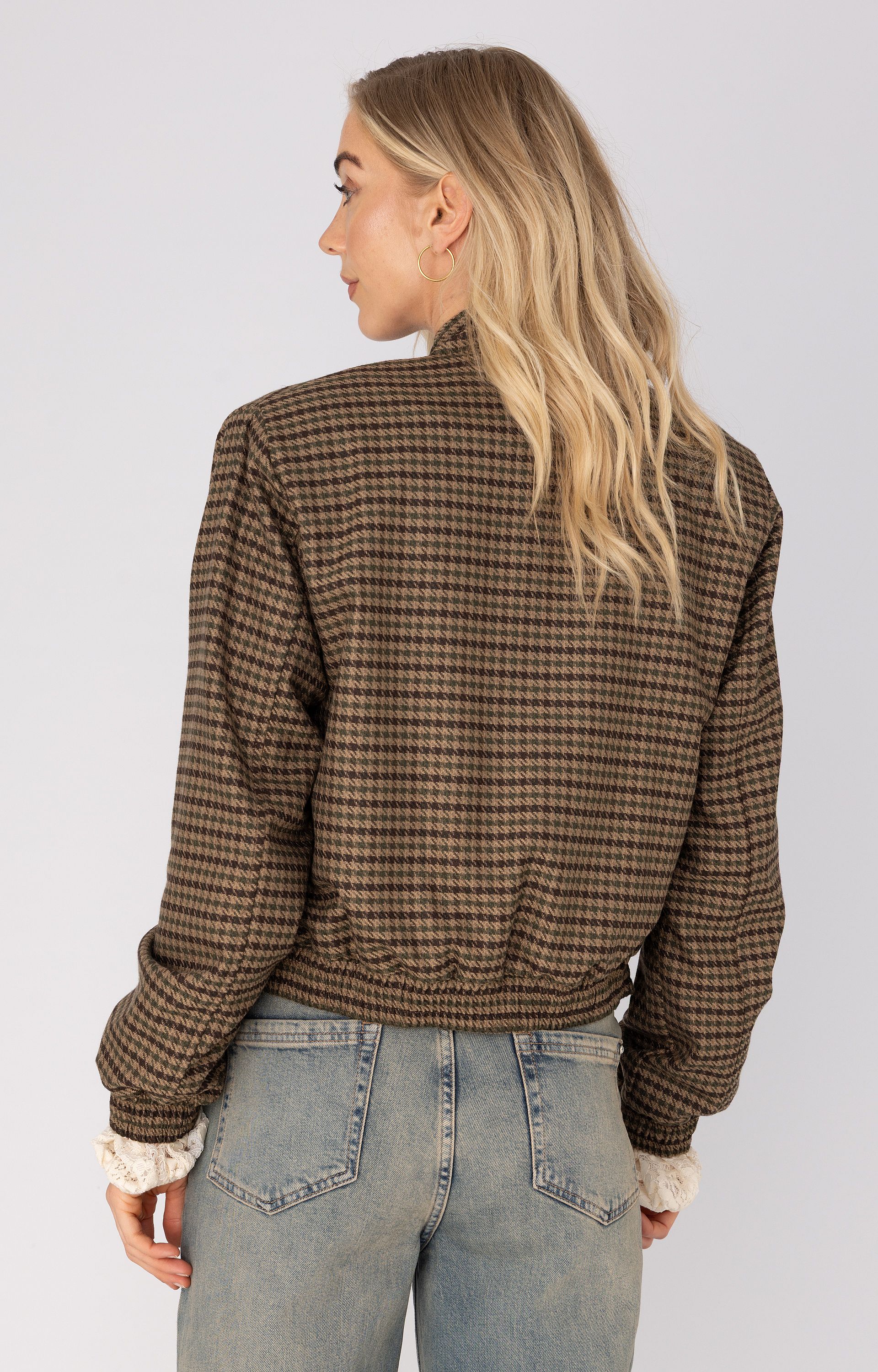ANNA 43a01-02830 Blazer met ruit