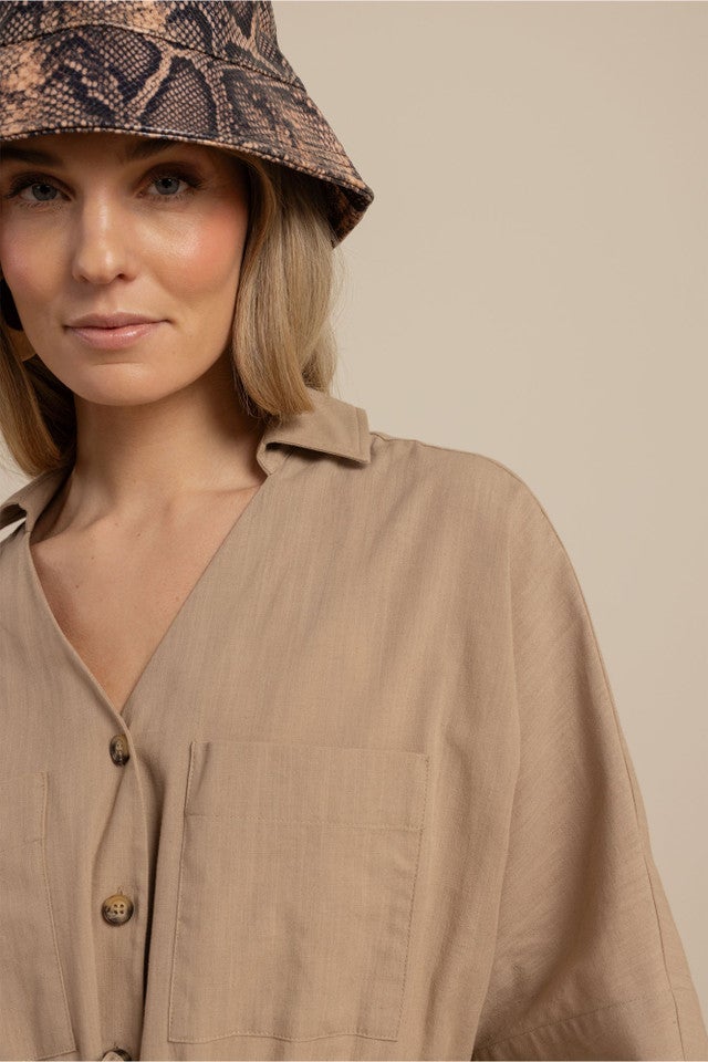 STUDIO ANNELOES 13904 Erie linnen blouse