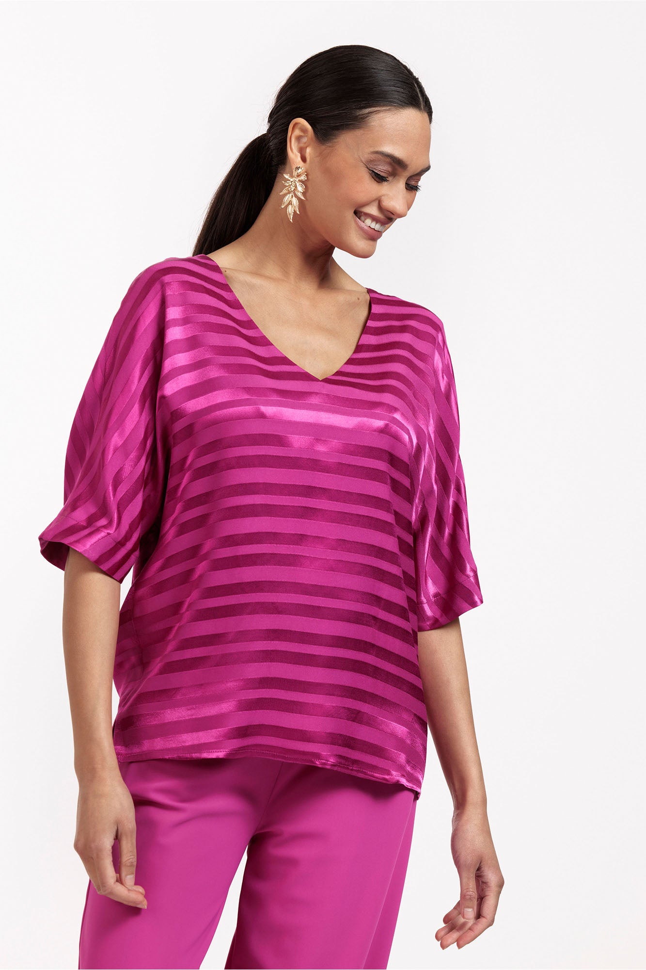 STUDIO ANNELOES 11122 Birgitta satin stripe