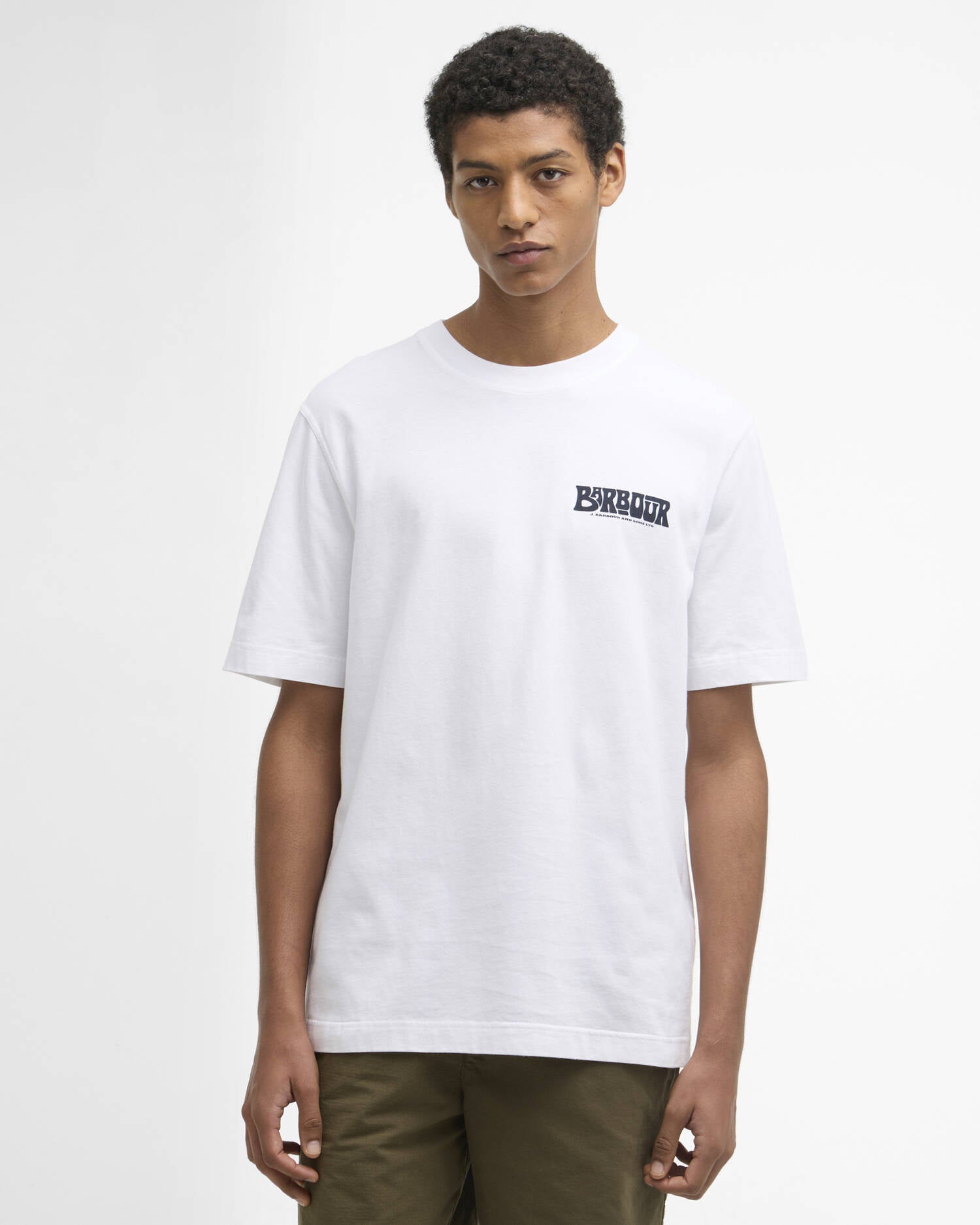 BARBOUR MTS1571 Frome graph.T-shirt-White