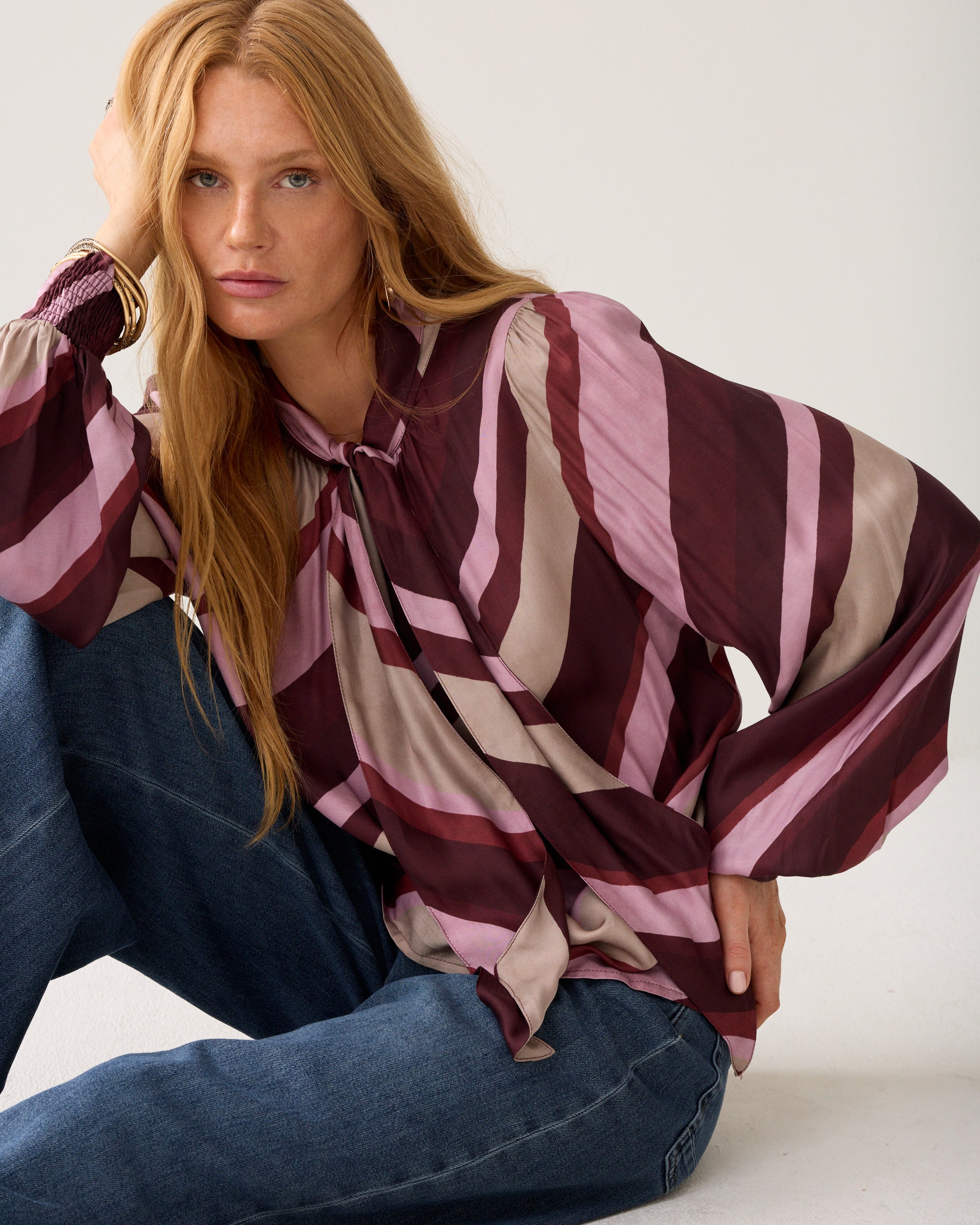 SUMMUM Bow-tie top 2s3565-12488