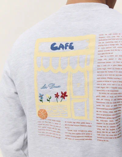 LES DEUX 1001993 Cafe Sweatshirt-snow melange