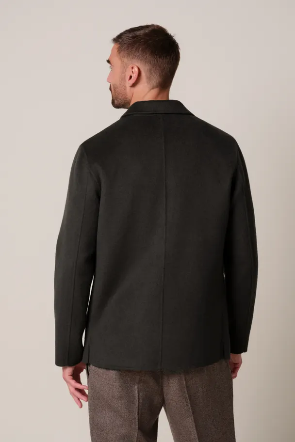 PROFUOMO PPXF30011H Brown wollen single layer overshirt