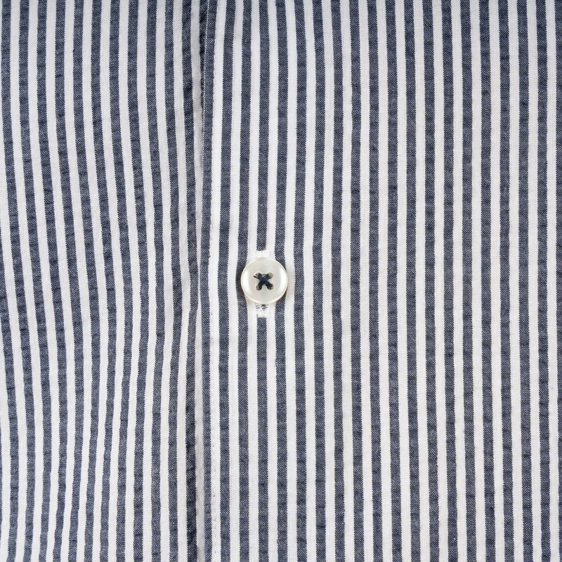 SEVEN DIALS SDL26107SA27 JACE Overhemd Seersucker Streep-navy