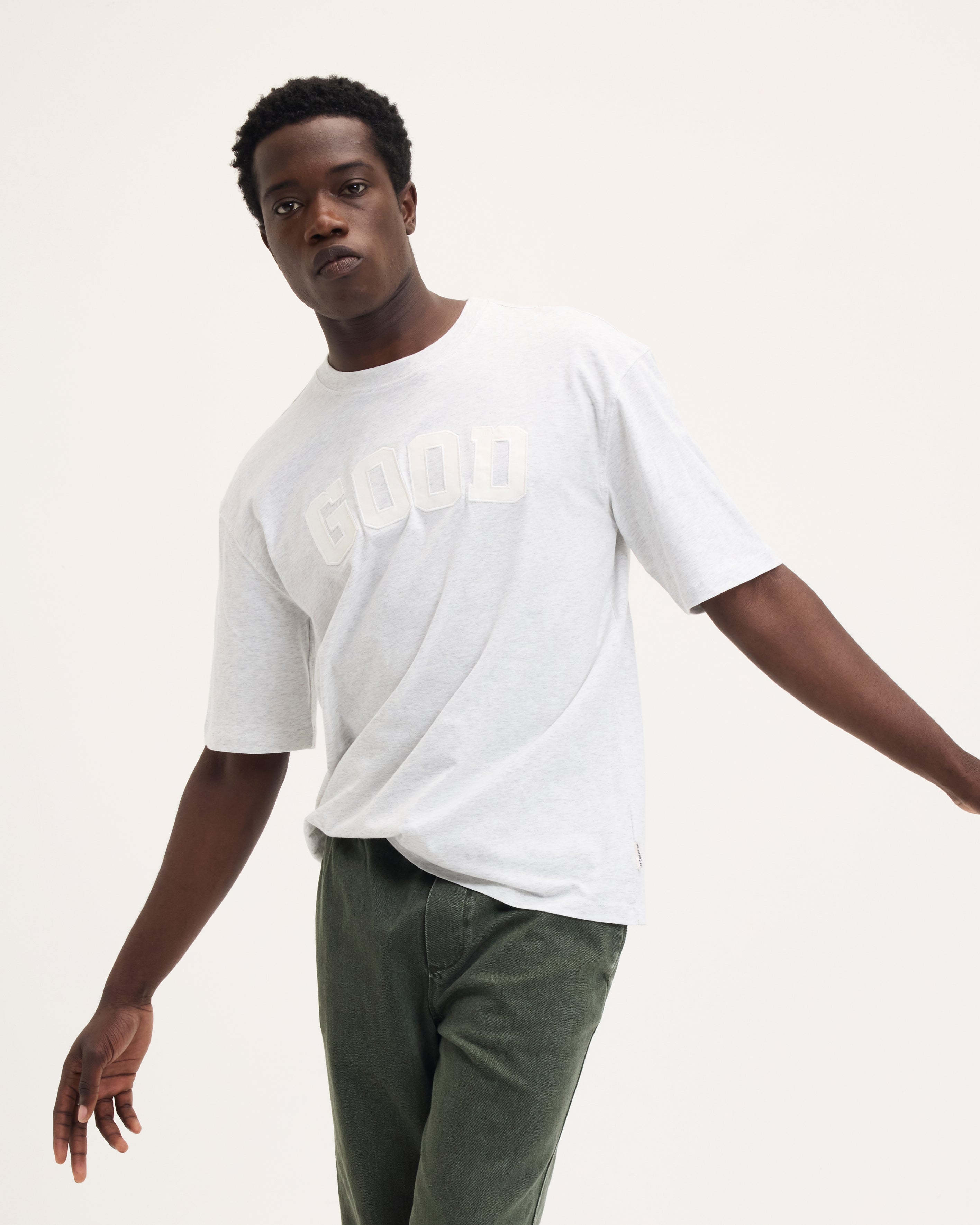 THE GOODPEOPLE TOC 26020909 t-shirt grijs