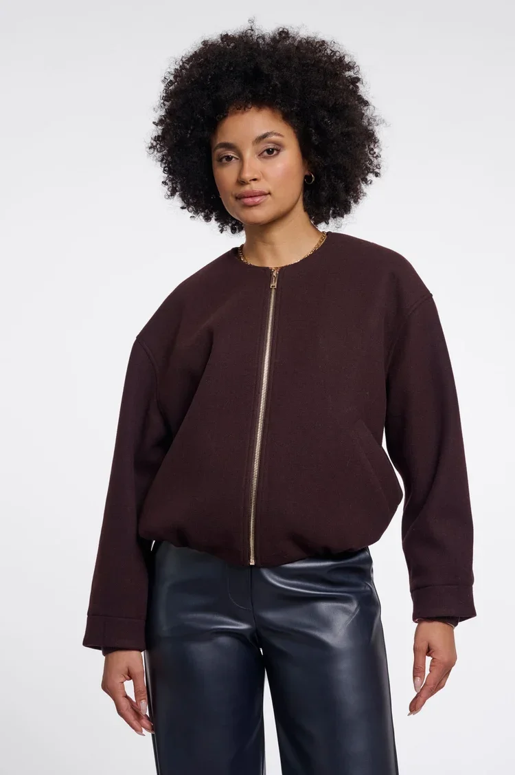 RINO & PELLE Mona.7002611 Bomber Jacket-chocolate