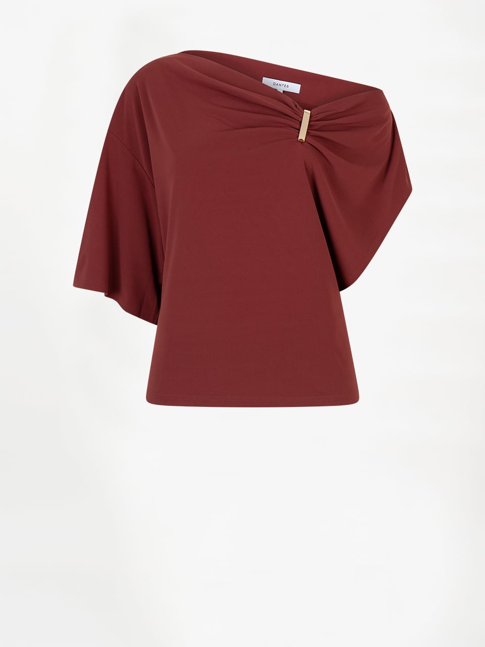 DANTE 06 261481 Gou Emb Drapey Top-berry red