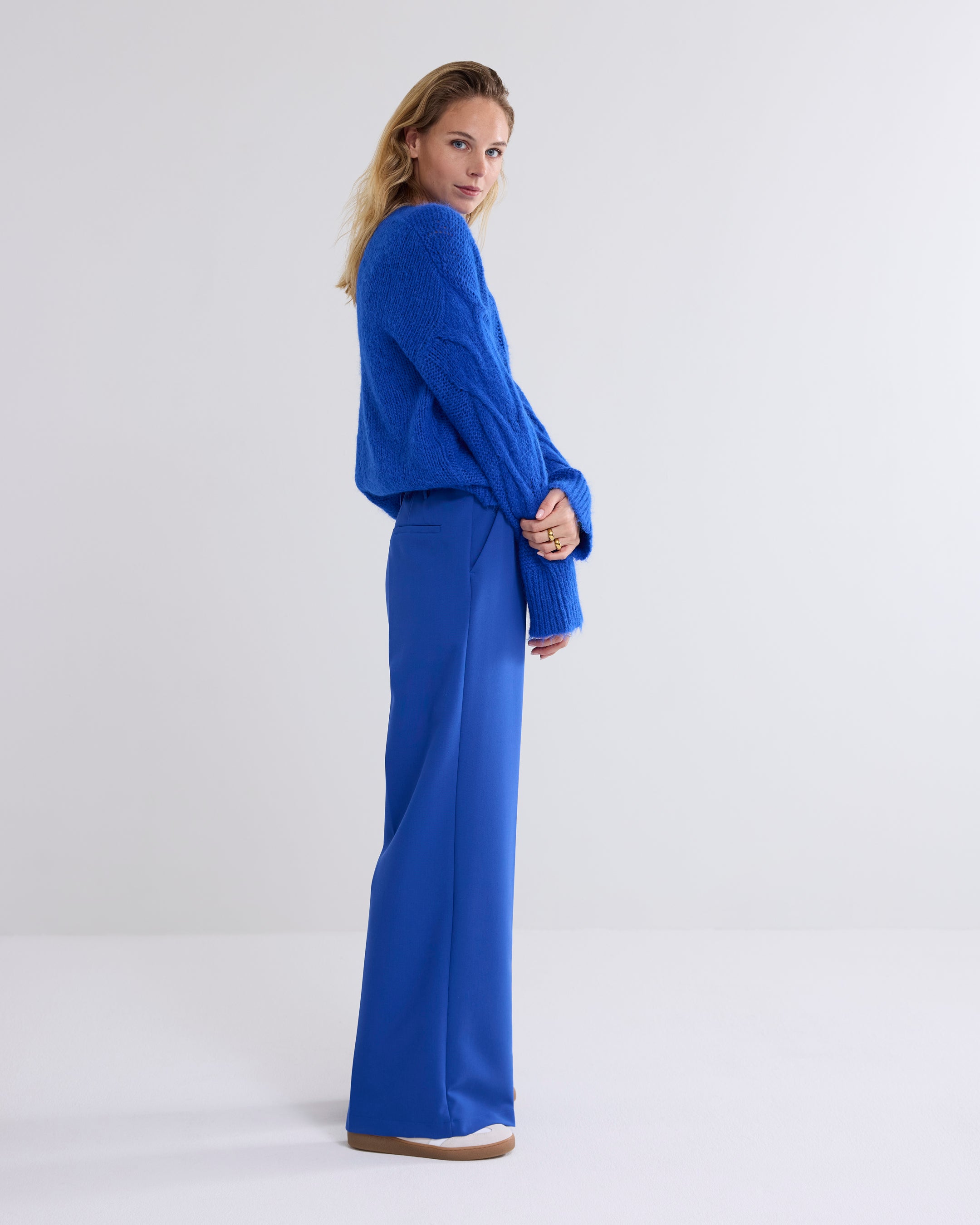 SUMMUM 4s2369-11680 Pantalon-Royal blue