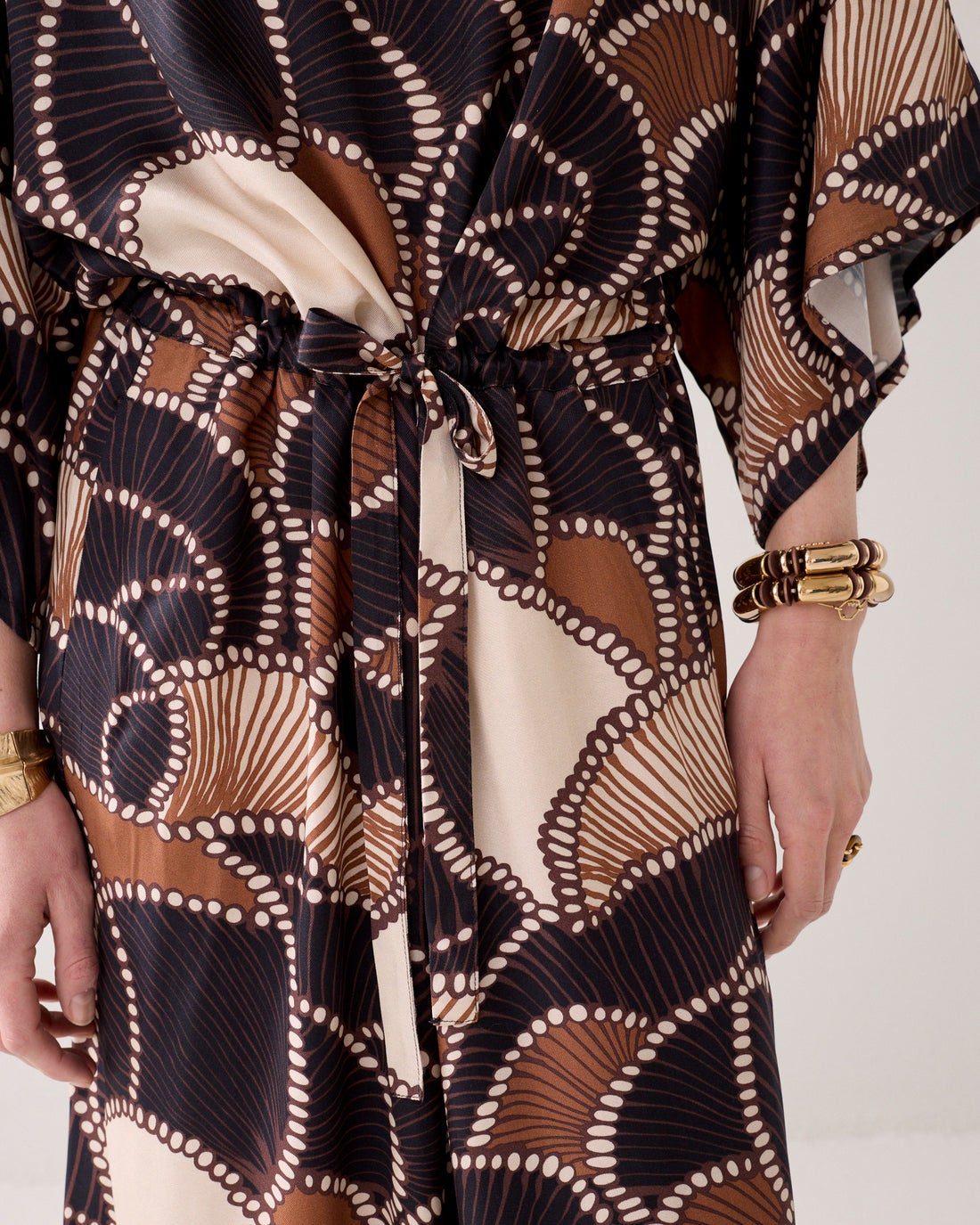 SUMMUM 5s1642-12387 Midi-jurk silky kwaliteit