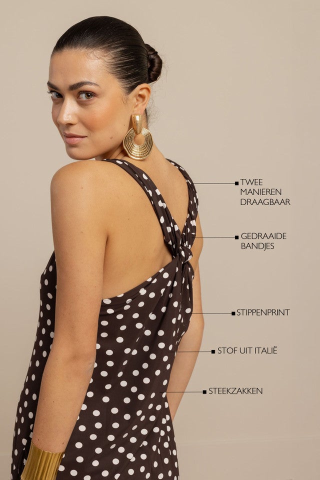 STUDIO ANNELOES 13938 Norah 2way dot dress