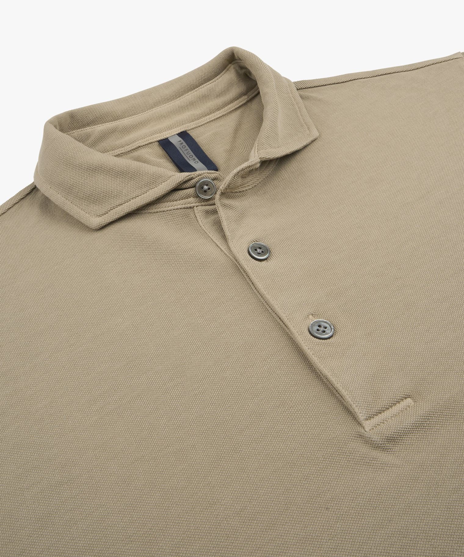 PROFUOMO PPXD10021C Beige Garment Dye polo