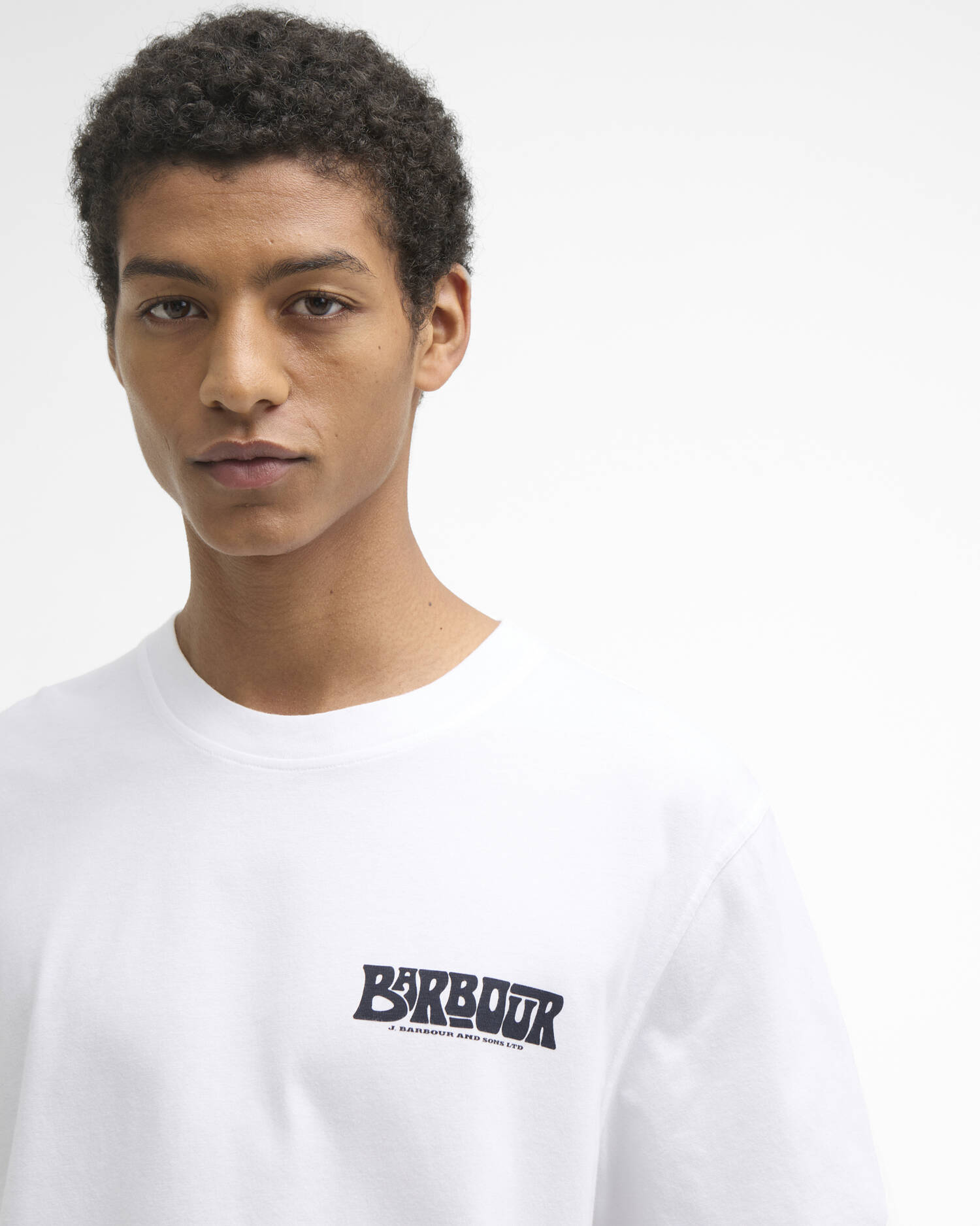 BARBOUR MTS1571 Frome graph.T-shirt-White