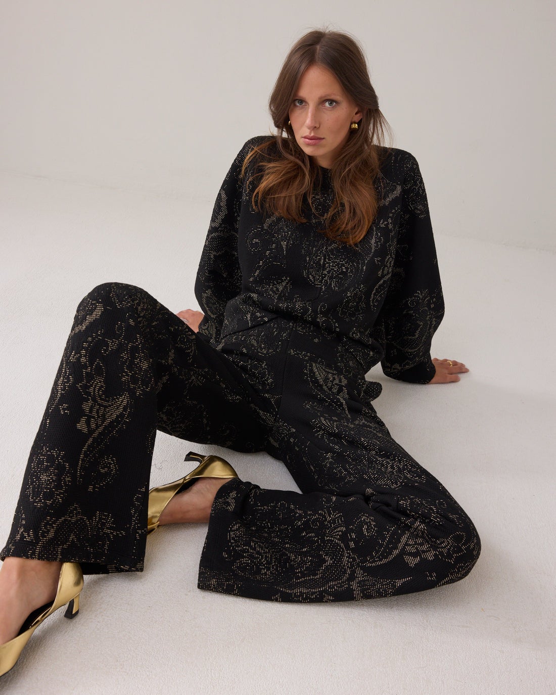 SUMMUM Pants foam jacquard 4s2904-30735