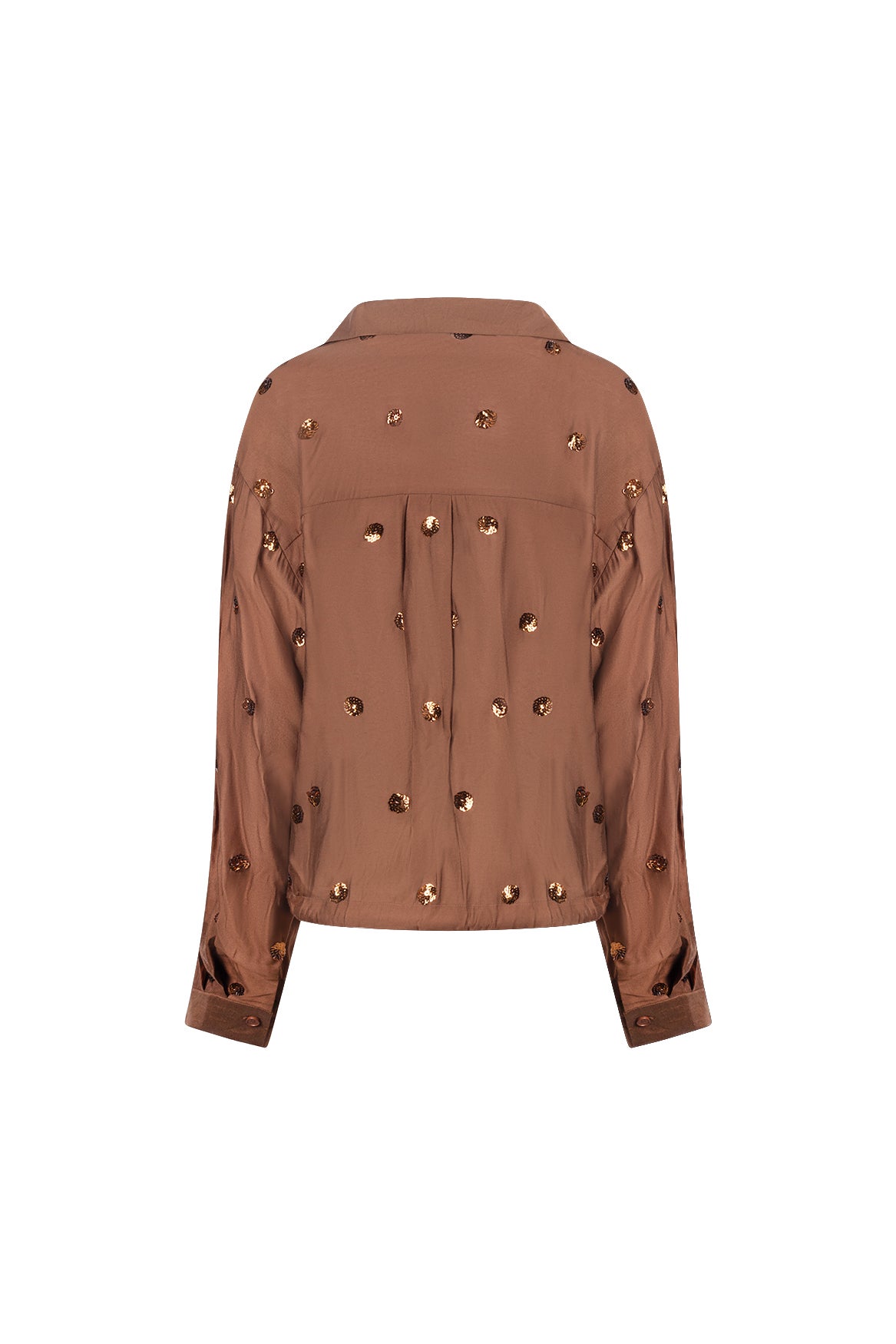 NUKUS NKF02160 Anika Blouse Paillet-espresso