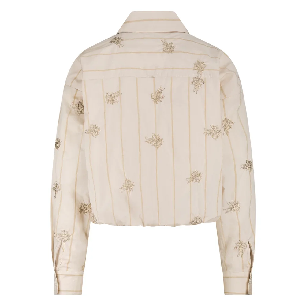 NUKUS NKF02055 Lara blouse embroidery sand