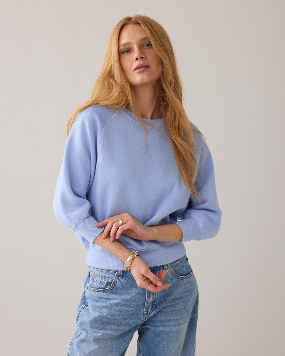 SUMMUM 3s5271-30704 Loose fit sweater vleermuismouw