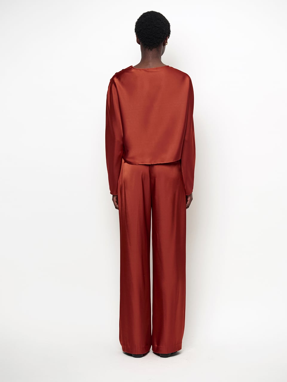 DANTE 6 263187 Jules BoldSatinSm Pants satijnen broek oranje