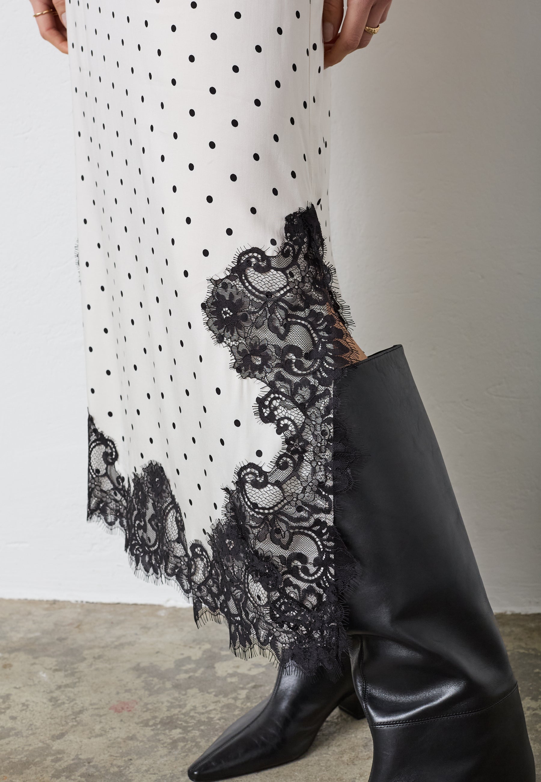 CO'COUTURE 44039 AmeliCC Dot Lace Skirt