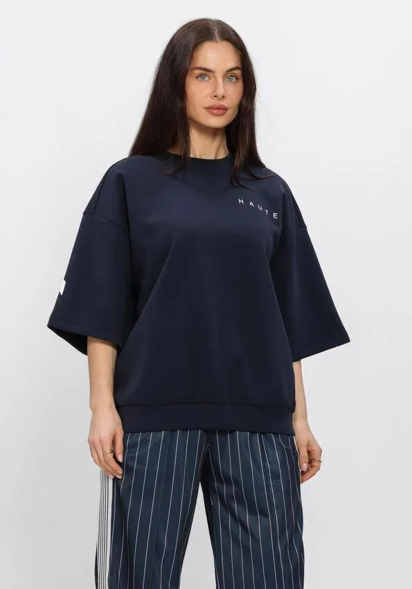 HAUTE L'AMITIE HL10461 MaxiSplit SSLogo Sweat