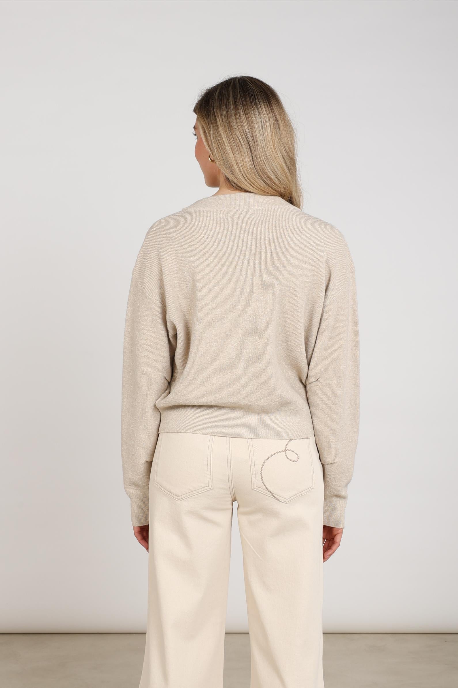 NUKUS NKF05039 Willa Cardigan-sand