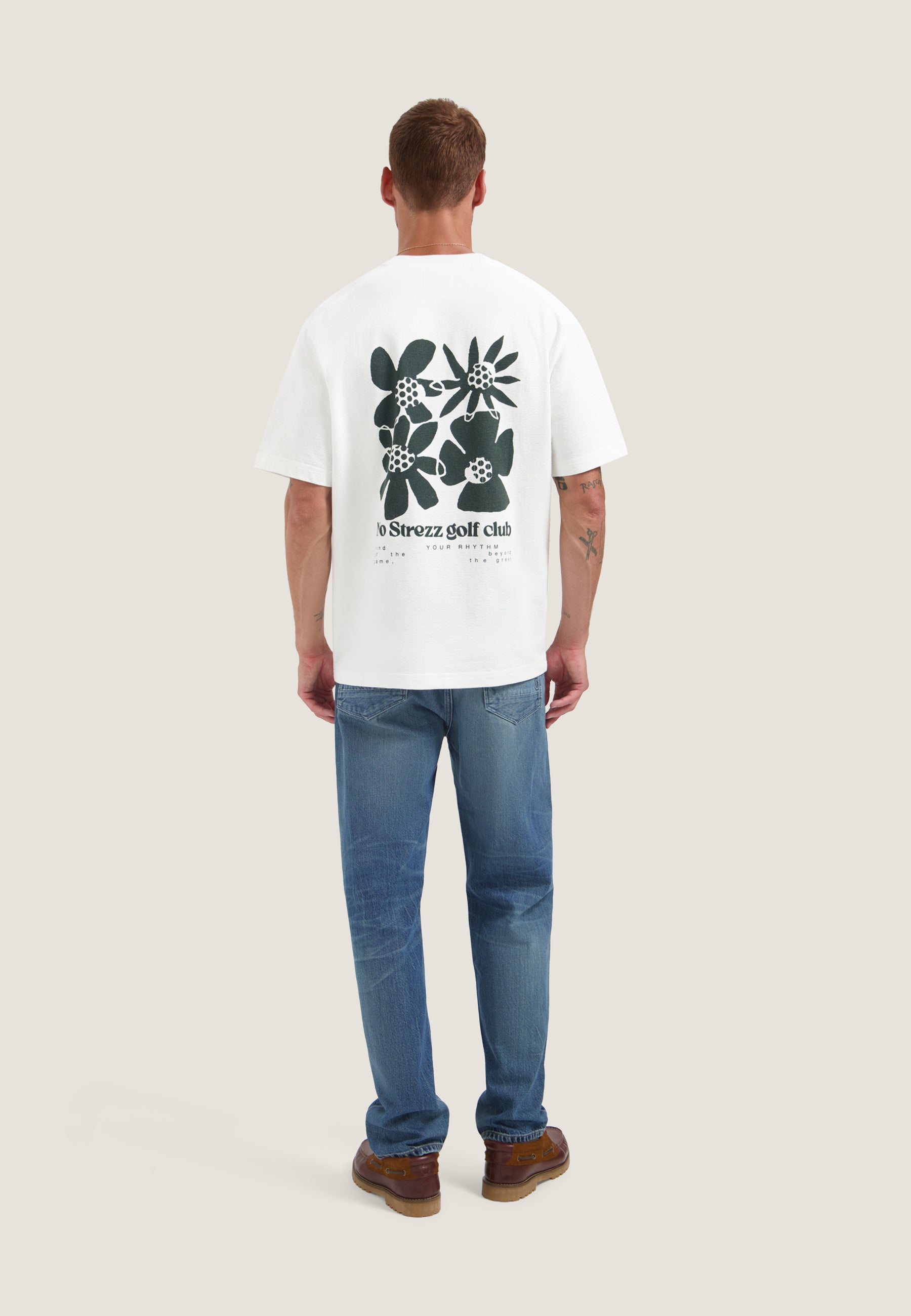 DESTREZZED 203554 LASSE ARTWORK TEE-White
