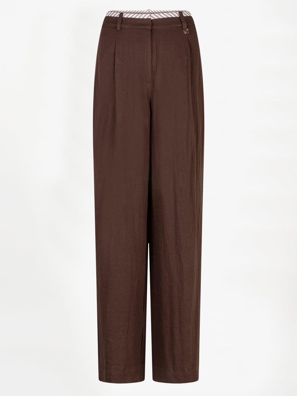 DANTE 06 261141 Kenila Wide Leg Pants-ChocBrown